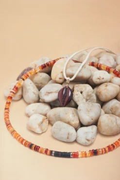 ULLA JOHNSON Fire Opal And Coco Shell Shark Fin Puka 5 ULLA JOHNSON Fire Opal And Coco Shell Shark Fin Puka -ULLA JOHNSON Editorial Shot 06 012 r