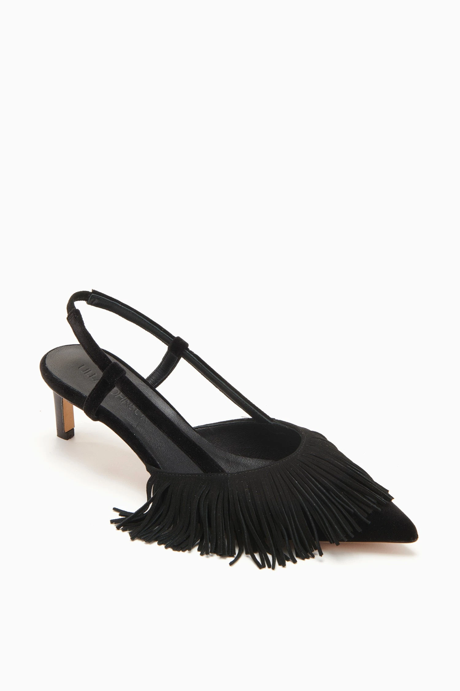 ULLA JOHNSON Shira Fringe Sling Back - Noir 3 ULLA JOHNSON Shira Fringe Sling Back - Noir - Image 3