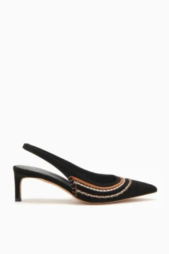 ULLA JOHNSON Antonia Sling Back - Noir