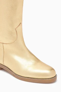 ULLA JOHNSON Ninia Riding Boot - Gold -ULLA JOHNSON FA231018 NINIARIDINGBOOT GOLD c r web