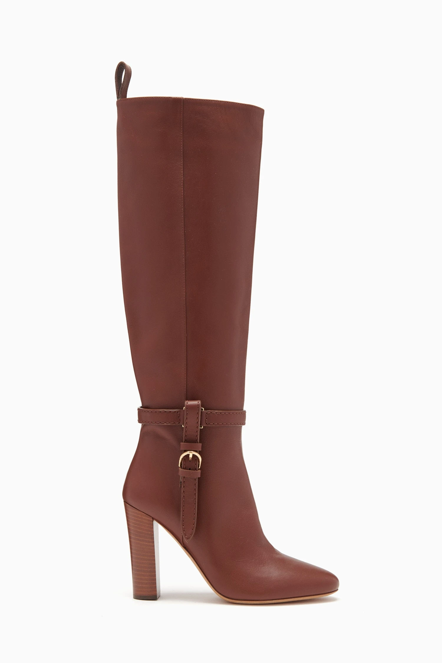 ULLA JOHNSON Annette Knee High Boot - Mahogany 2 ULLA JOHNSON Annette Knee High Boot - Mahogany - Image 2
