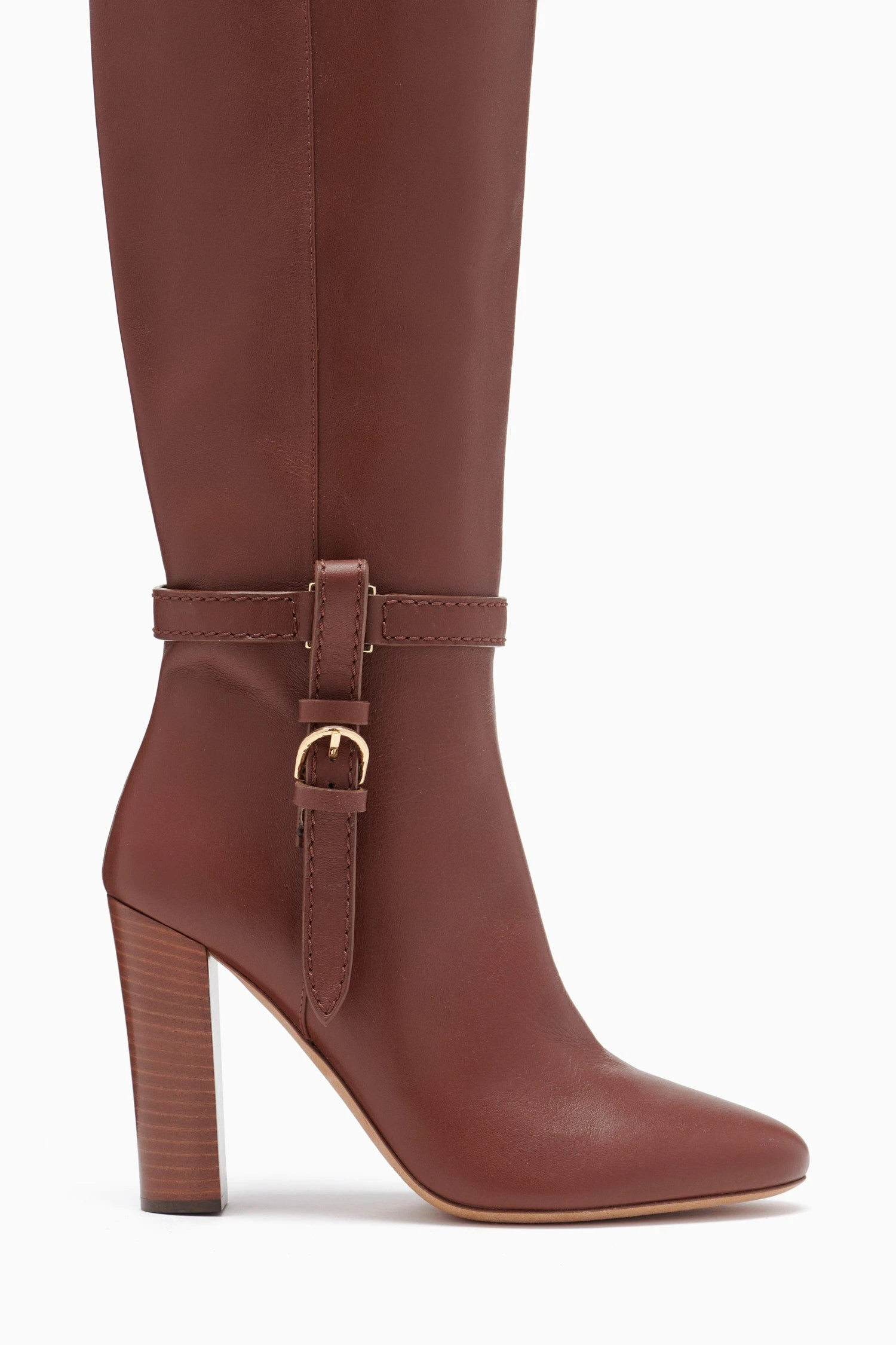 ULLA JOHNSON Annette Knee High Boot - Mahogany 4 ULLA JOHNSON Annette Knee High Boot - Mahogany - Image 4