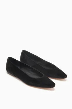 ULLA JOHNSON Arlo Ballet Flat - Noir -ULLA JOHNSON FA231029 ARLOBALLETFLAT NOIR d r web