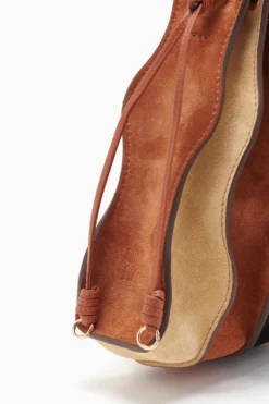 ULLA JOHNSON Adria Small Pleated Wave Bag - Dune Colorblock -ULLA JOHNSON FA231128 ADRIASMALLPLEATEDWAVEBAG SIERRACOLORBLOCK c r web