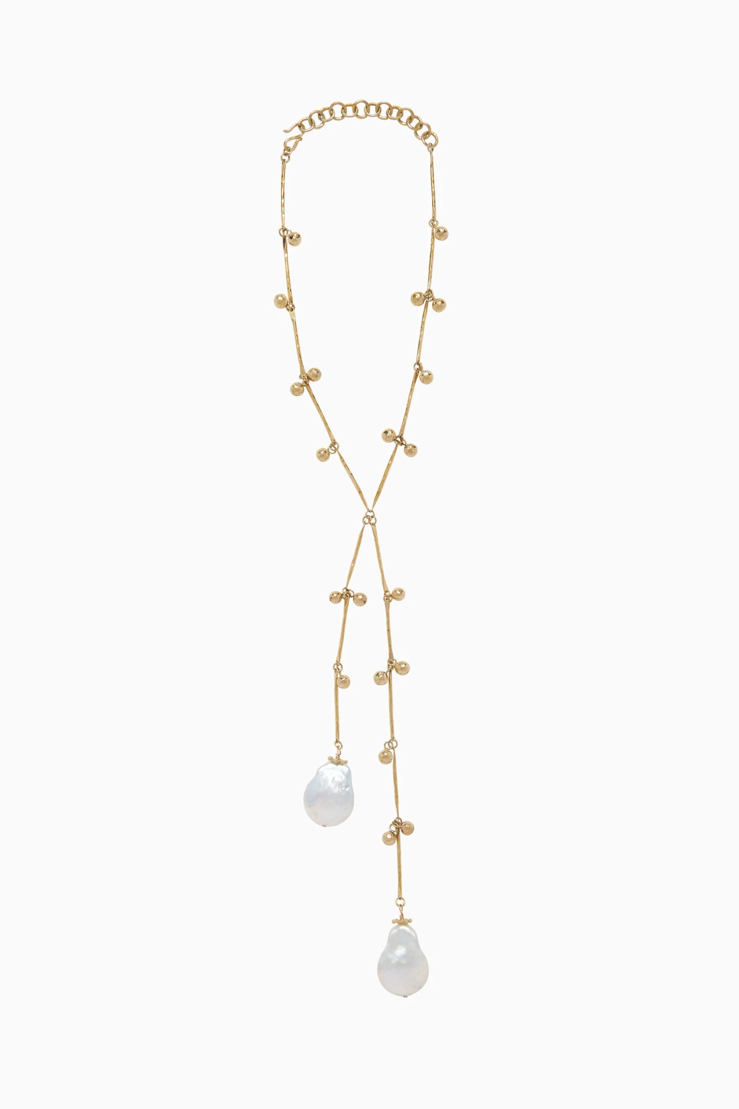 ULLA JOHNSON Beaded Pearl Lariat - Pearl 2 ULLA JOHNSON Beaded Pearl Lariat - Pearl - Image 2