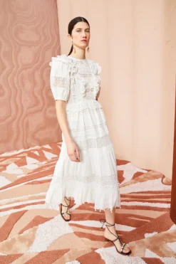 ULLA JOHNSON Guinevere Dress - Pristine 7 ULLA JOHNSON Guinevere Dress - Pristine -ULLA JOHNSON Guinevere Dress PRISTINE 03