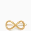 ULLA JOHNSON Hand Hammered Hair Clip - Brass