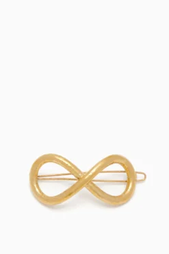 ULLA JOHNSON Hand Hammered Hair Clip - Brass