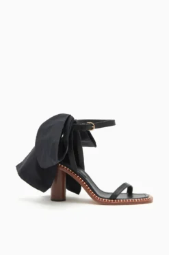 ULLA JOHNSON Lina Bow High Heel - Noir