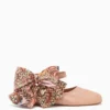ULLA JOHNSON Eliza Bow Ballet Flat - Wheat Flower