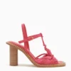 ULLA JOHNSON Penina Macrame Braided High Heel - Orchid