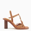 ULLA JOHNSON Penina Macrame Braided High Heel - Sierra