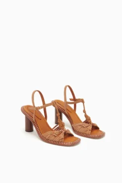 ULLA JOHNSON Penina Macrame Braided High Heel - Sierra -ULLA JOHNSON PF231018 PeninaMacrameBraidedHighHeel SIERRA d r web 1cfef4f6 8214 4ef5 b47c c70921f07051