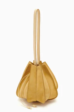 ULLA JOHNSON Lotus Flower Large Bag - Transparent Yellow -ULLA JOHNSON PF231110 LotusFlowerLargeBag TRANSPARENTYELLOW b r web
