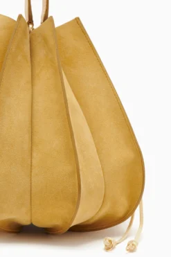 ULLA JOHNSON Lotus Flower Large Bag - Transparent Yellow -ULLA JOHNSON PF231110 LotusFlowerLargeBag TRANSPARENTYELLOW c r web