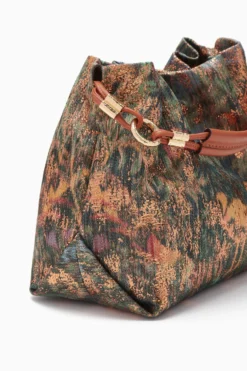 ULLA JOHNSON Remy Mini Handbag - Woodland -ULLA JOHNSON PF231114 RemyMiniHandbag Jacquard d r web