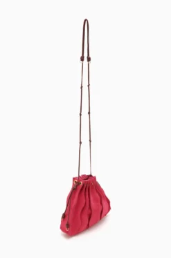 ULLA JOHNSON Adria Small Pleated Wave Bag - Orchid Colorblock -ULLA JOHNSON PF231127 AdriaSmallPleatedWaveBag ORCHIDCOLORBLOCK b r web