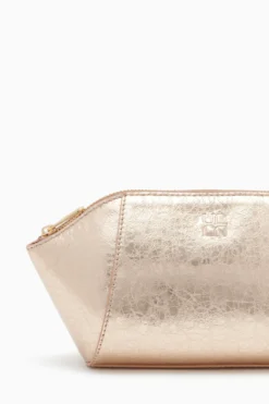 ULLA JOHNSON Imogen Large Makeup Pouch - Champagne -ULLA JOHNSON PF231316 ImogenLargeMakeupPouch CHAMPAGNE c r web