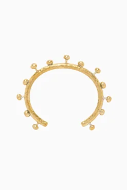 ULLA JOHNSON Hammered Textured Bangle - Brass