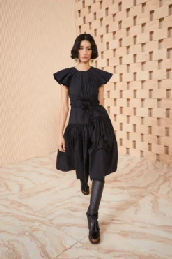 ULLA JOHNSON Delmara Dress - Noir 8 ULLA JOHNSON Delmara Dress - Noir -ULLA JOHNSON SHOT 056 ULLA JOHNSON DELMARA DRESS NOIR UJ990114 0025