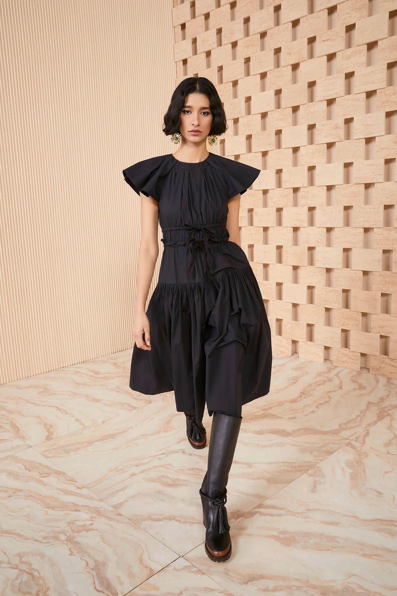 ULLA JOHNSON Delmara Dress - Noir 3 ULLA JOHNSON Delmara Dress - Noir - Image 3