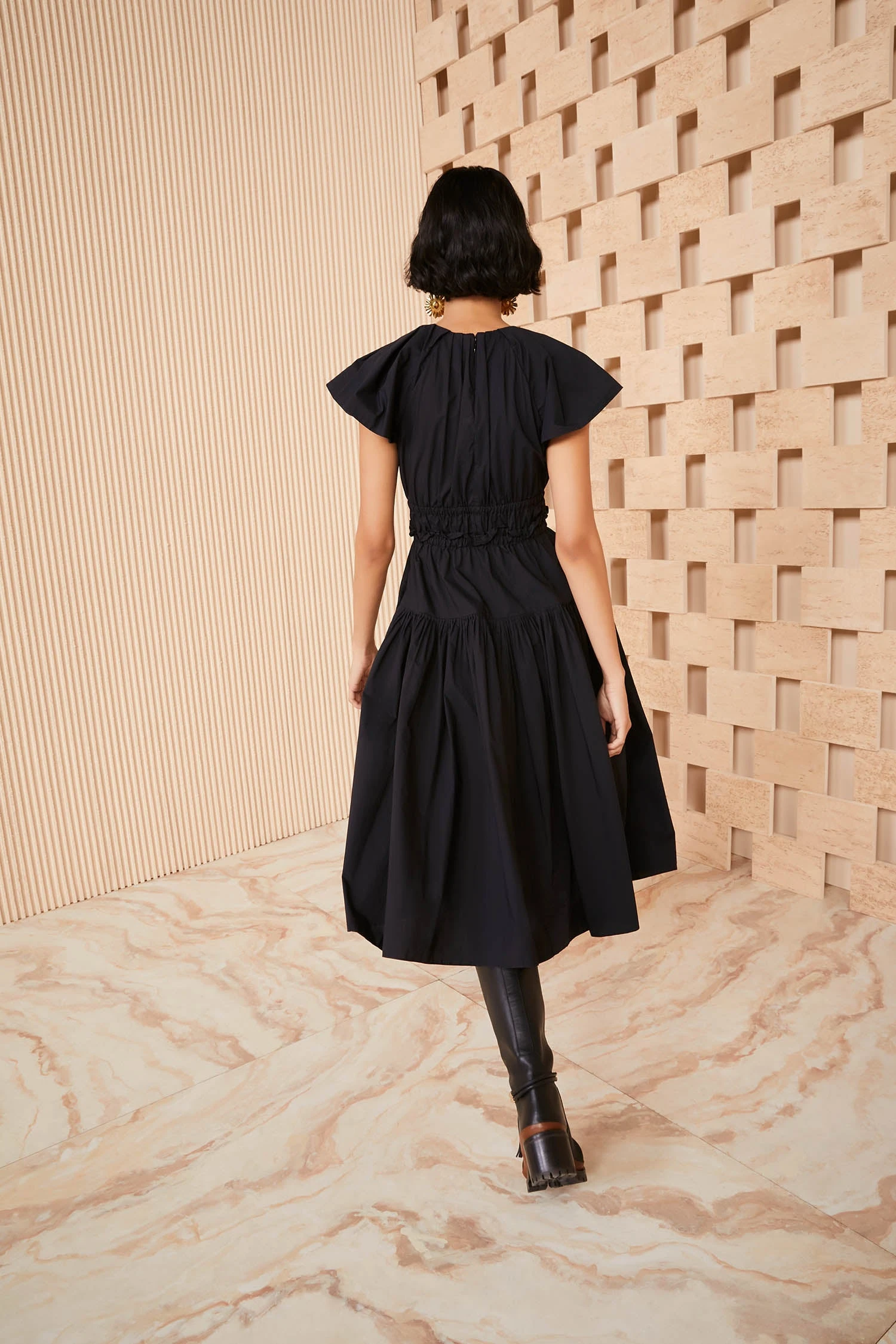 ULLA JOHNSON Delmara Dress - Noir 4 ULLA JOHNSON Delmara Dress - Noir - Image 4