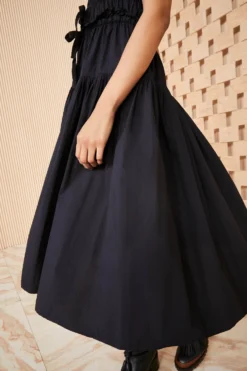 ULLA JOHNSON Delmara Dress - Noir 10 ULLA JOHNSON Delmara Dress - Noir -ULLA JOHNSON SHOT 056 0122 ULLA JOHNSON DELMARA DRESS NOIR UJ990114 view 1