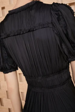 ULLA JOHNSON Olivia Dress - Noir 8 ULLA JOHNSON Olivia Dress - Noir -ULLA JOHNSON SHOT 109 ULLA JOHNSON OLIVIA DRESS NOIR UJ990152 0117