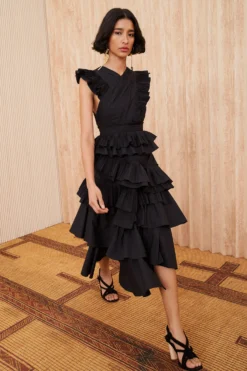 ULLA JOHNSON Aurore Dress - Noir