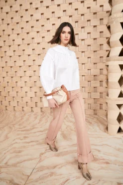 ULLA JOHNSON Marika Blouse - Blanc -ULLA JOHNSON SHOT 165 0094 ULLA JOHNSON MARIKA BLOUSE BLANC UJ990208 view 1