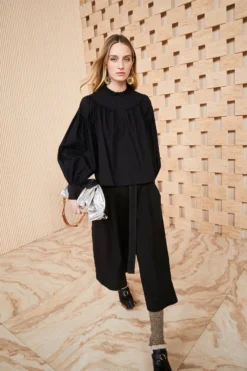 ULLA JOHNSON Marika Blouse - Noir -ULLA JOHNSON SHOT 207 ULLA JOHNSON MARIKA BLOUSE NOIR UJ990208 0011