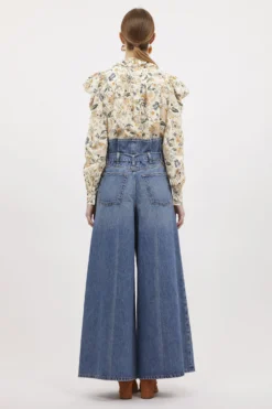 ULLA JOHNSON The Sylvan Jean - Danube Medium Indigo Wash -ULLA JOHNSON UJ AW23 038 0660