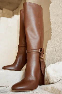 ULLA JOHNSON Annette Knee High Boot - Mahogany