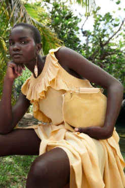 ULLA JOHNSON Violeta Dress - Dune -ULLA JOHNSON UJ PF23 PDP CROP 1500x2250 LOOK 18