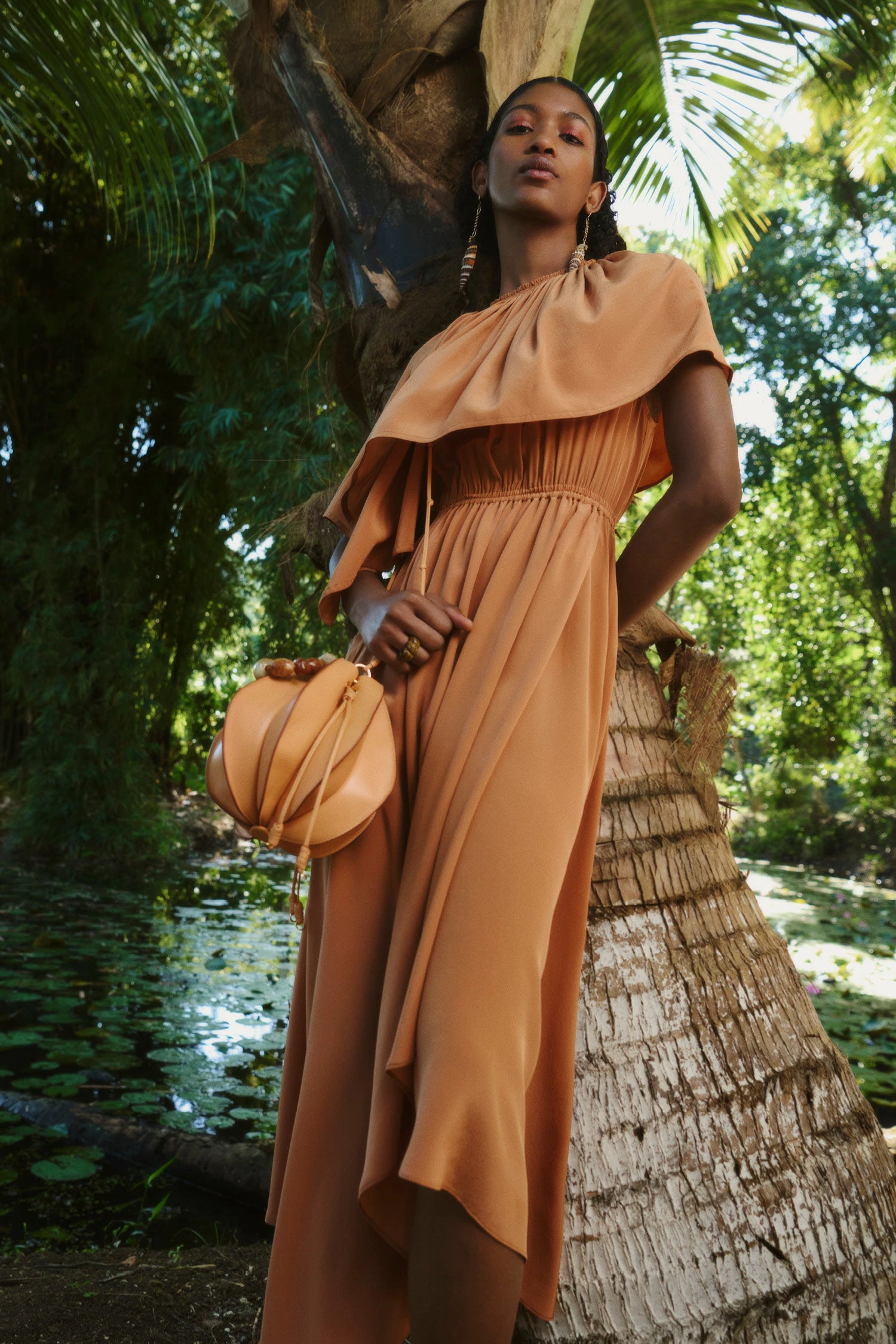 ULLA JOHNSON Tahlia Dress - Chestnut 2 ULLA JOHNSON Tahlia Dress - Chestnut - Image 2