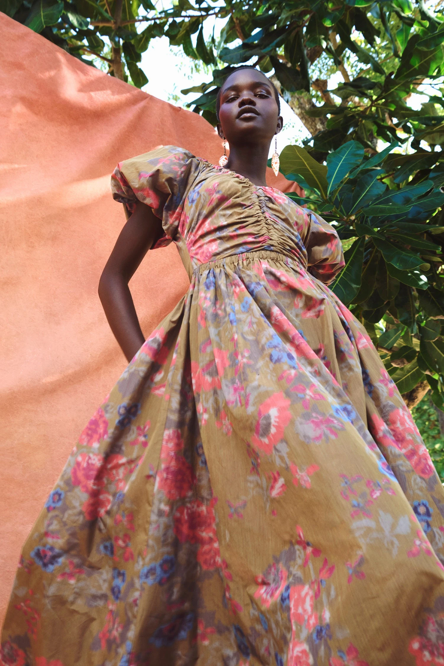 ULLA JOHNSON Cecile Dress - Bamboo 2 ULLA JOHNSON Cecile Dress - Bamboo - Image 2