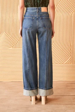 ULLA JOHNSON The Genevieve Jean - Danube Dark Indigo Wash -ULLA JOHNSON ULLA JOHNSON GENEVIEVE JEAN DANUBE DARK INDIGO 03