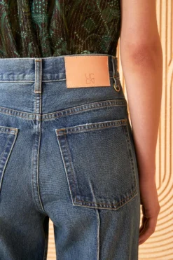 ULLA JOHNSON The Genevieve Jean - Danube Dark Indigo Wash -ULLA JOHNSON ULLA JOHNSON GENEVIEVE JEAN DANUBE DARK INDIGO 05