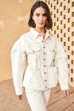 ULLA JOHNSON The Odette Jacket - Cowrie Wash