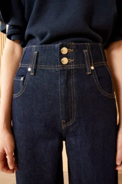 ULLA JOHNSON The Yvette Jean - Tigris Rigid Wash -ULLA JOHNSON ULLA JOHNSON YETTE JEAN TIGRIS RIGID WASH 04