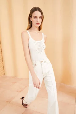 ULLA JOHNSON Ameline Tank - Ivory 7 ULLA JOHNSON Ameline Tank - Ivory -ULLA JOHNSON ULLA JOHNSON AMELINE TANK IVORY 03