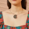 ULLA JOHNSON Ammonite Choker - Brown Ammonite