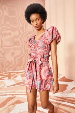 ULLA JOHNSON Abri Shorts - Passionflower