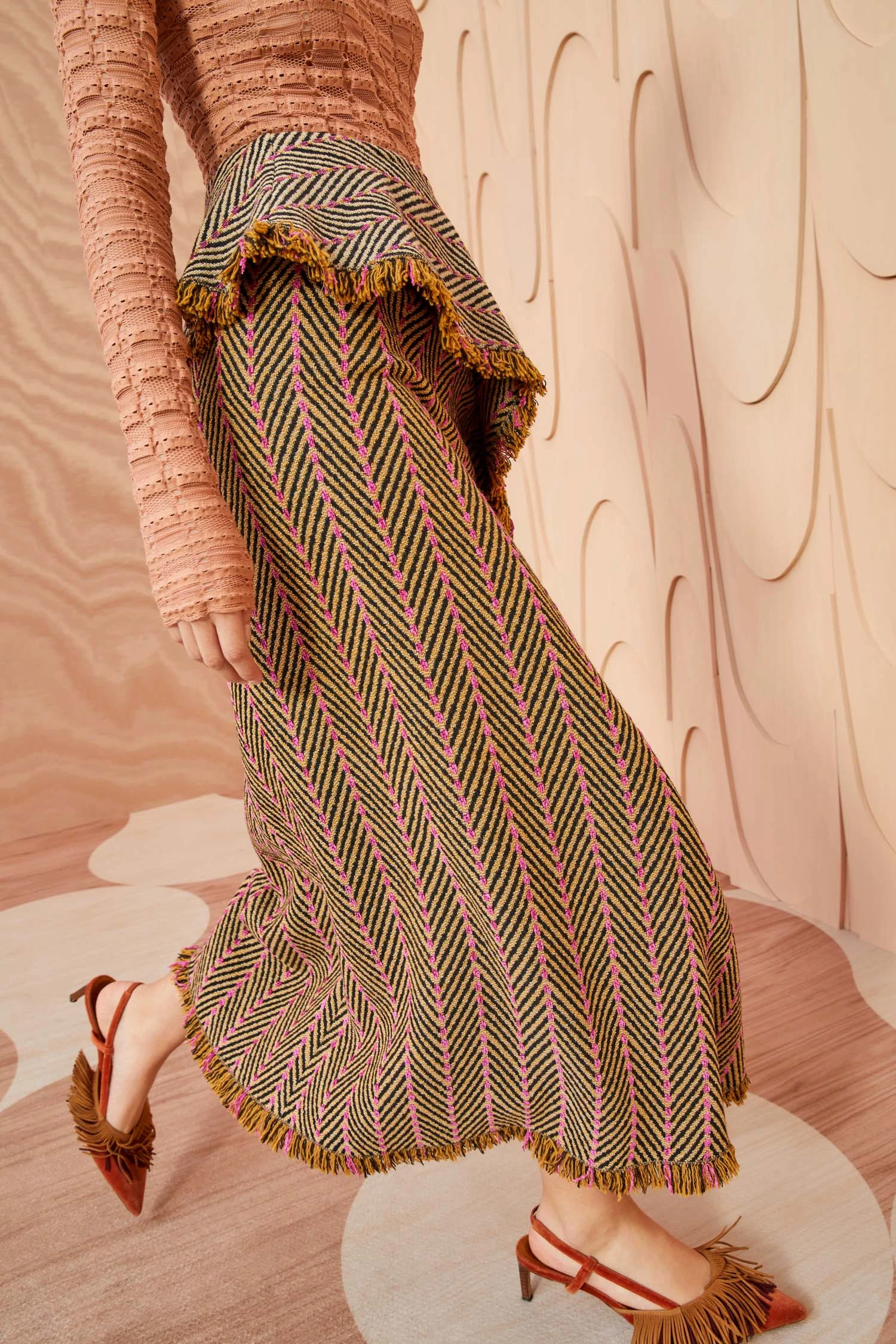 ULLA JOHNSON Agatha Skirt - Tiger's Eye 5 ULLA JOHNSON Agatha Skirt - Tiger's Eye - Image 5