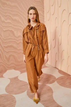 ULLA JOHNSON Aida Jumpsuit - Chestnut