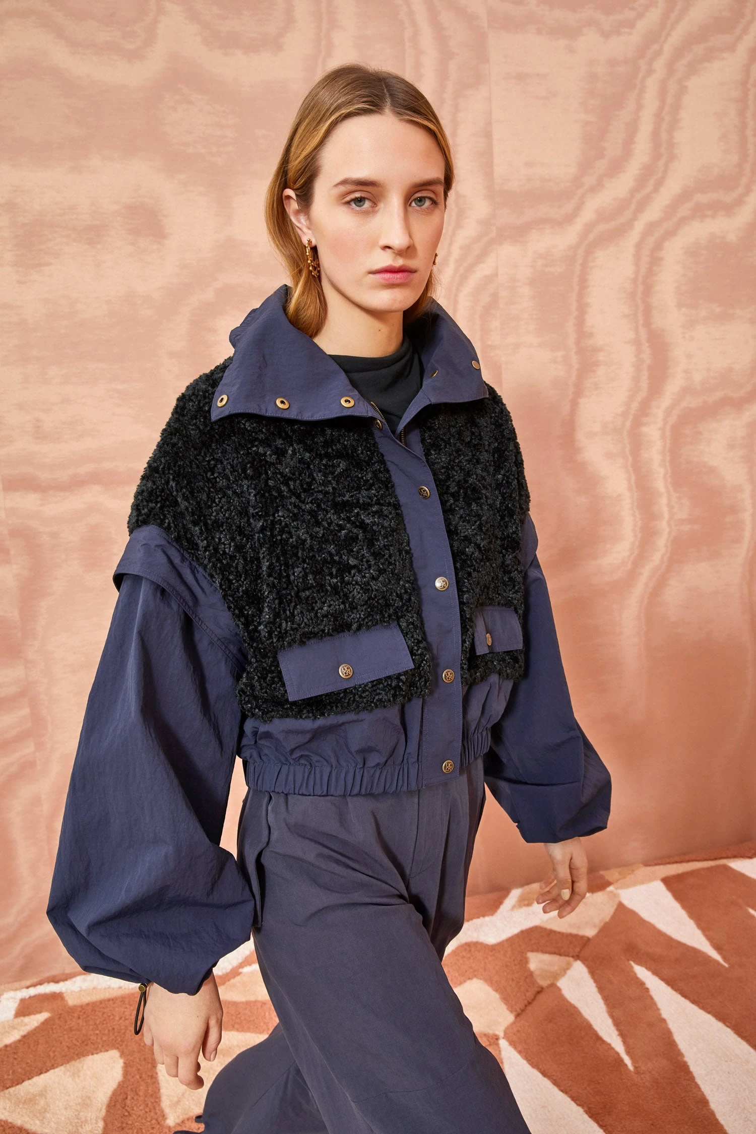 ULLA JOHNSON Aidan Jacket - Midnight 1 ULLA JOHNSON Aidan Jacket - Midnight