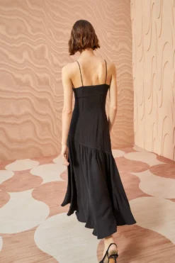 ULLA JOHNSON Alegria Dress - Noir -ULLA JOHNSON ULLA JOHNSON Alegria Dress NOIR 04