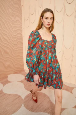 ULLA JOHNSON Alita Dress - Tropical -ULLA JOHNSON ULLA JOHNSON Alita Dress TROPICAL 05