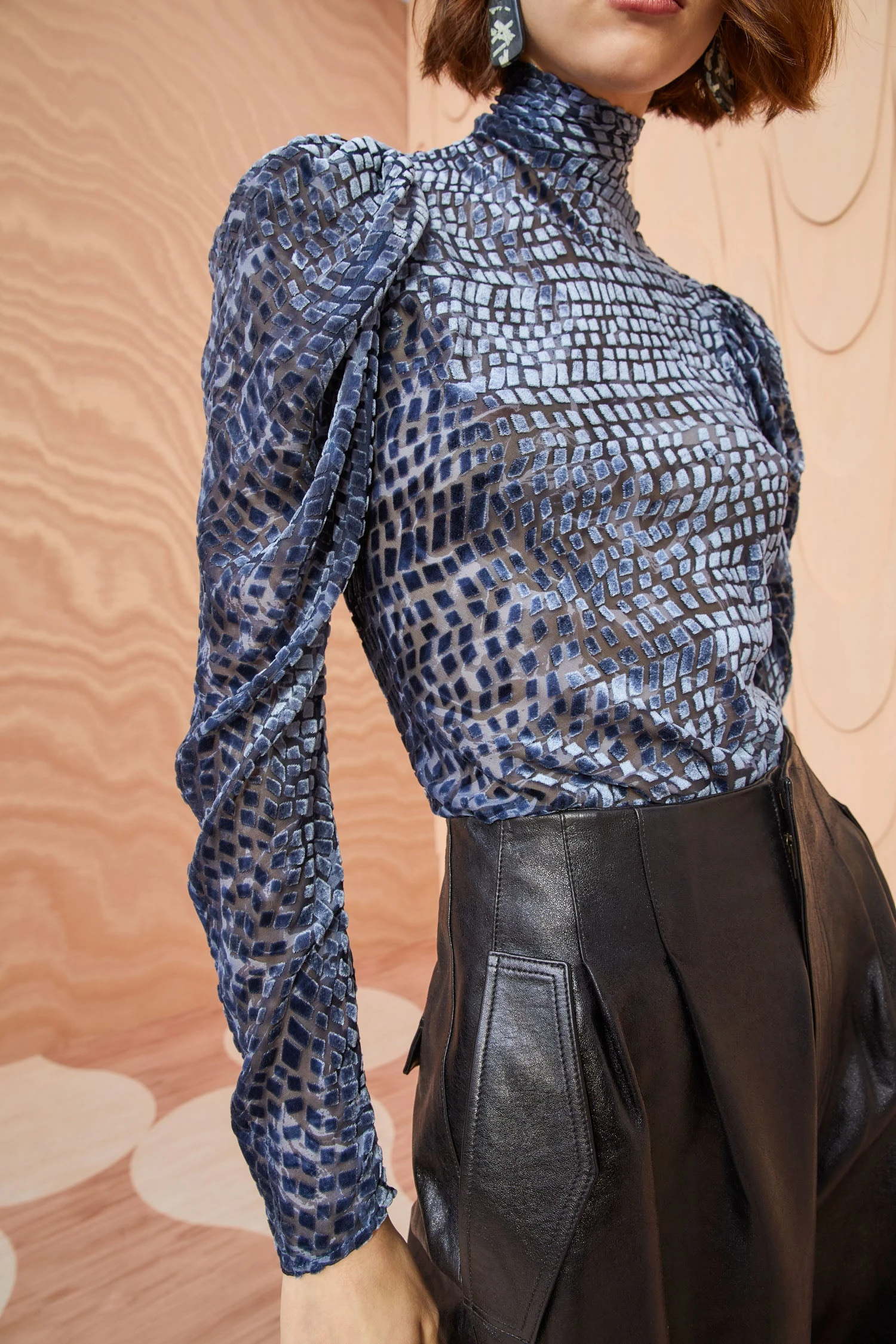 ULLA JOHNSON Althea Turtleneck - Marine 4 ULLA JOHNSON Althea Turtleneck - Marine - Image 4