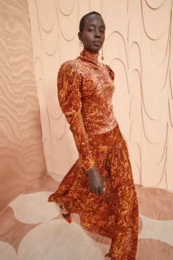 ULLA JOHNSON Althea Turtleneck - Sienna -ULLA JOHNSON ULLA JOHNSON Althea Turtleneck SIENNA 0075